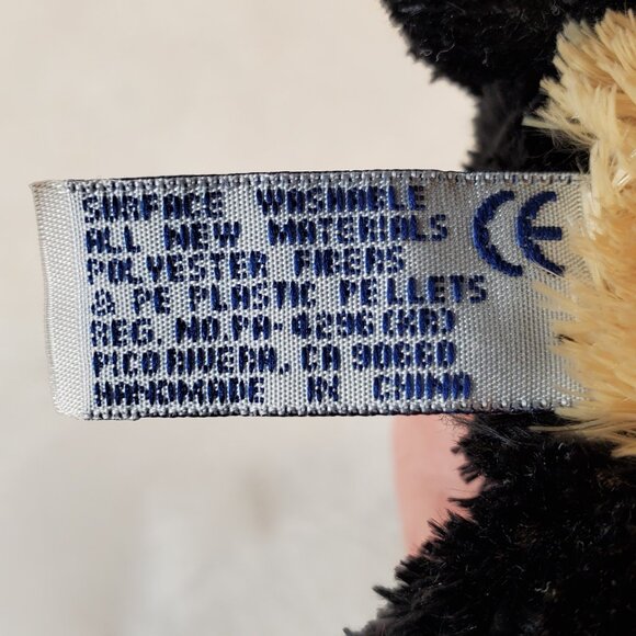 Black and Tan Puppy Dog Plush Toy by Aurora. 6 Inch - Picture 7 of 7